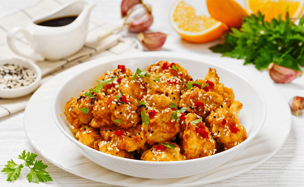 Honey Chilli Crispy Cauliflower - Kappachino Café Brampton